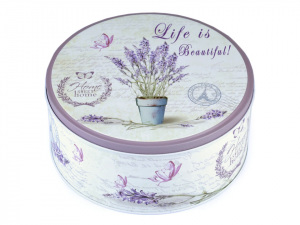 Plechová krabice levandule velká