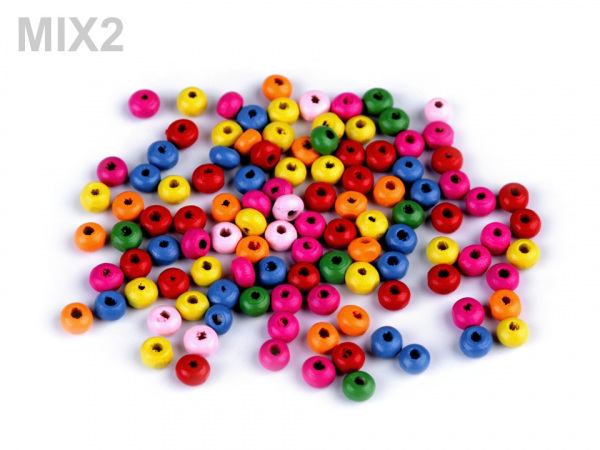 Dřevěné korálky Ø4 mm