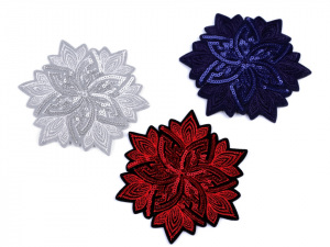 Nažehlovačka květ s flitry