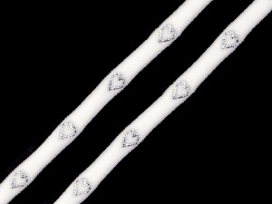 Pruženka ramínková / oděvní srdce šíře 5 mm