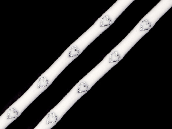 Pruženka ramínková / oděvní srdce šíře 5 mm