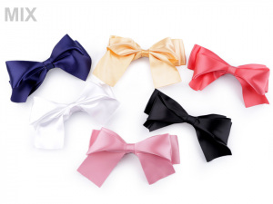 Spona do vlasů velká saténová mašle