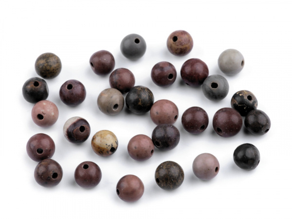 Minerálové korálky Jaspis tmavý Ø6 mm