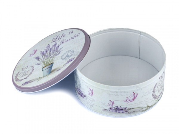 Plechová krabice levandule střední