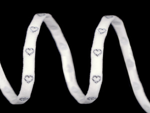 Pruženka ramínková / oděvní srdce šíře 5 mm