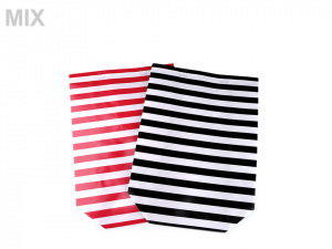 Nákupní taška s pruhy malá 23,5x32,5 cm omyvatelná