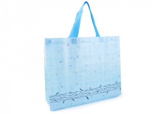 Nákupní taška s květy velká 34x41 cm omyvatelná