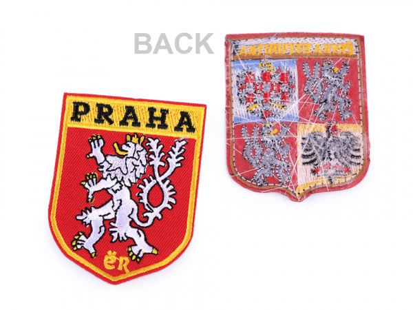 Nažehlovačka znak ČR a Praha