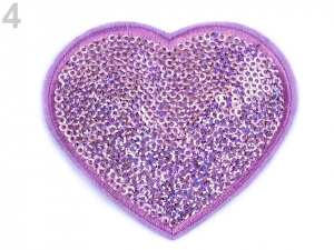 Nažehlovačka srdce s flitry