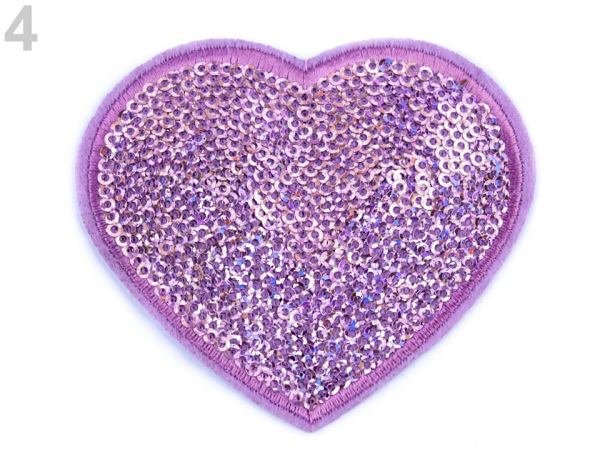 Nažehlovačka srdce s flitry