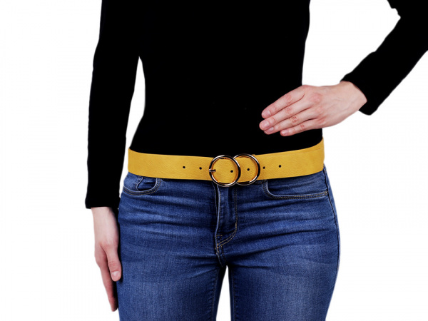 Kožený pásek šíře 3,5 cm