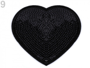 Nažehlovačka srdce s flitry