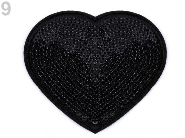 Nažehlovačka srdce s flitry