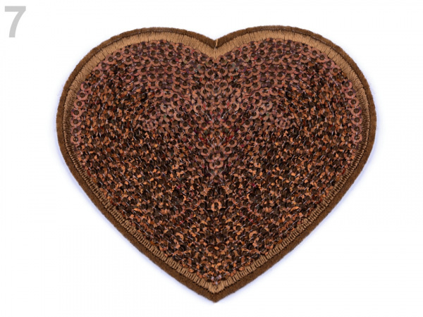 Nažehlovačka srdce s flitry