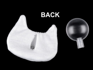 Textilní aplikace / nášivka s pískátkem kočka, hvězda, srnka