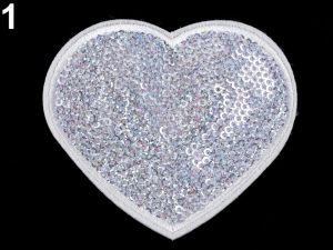 Nažehlovačka srdce s flitry