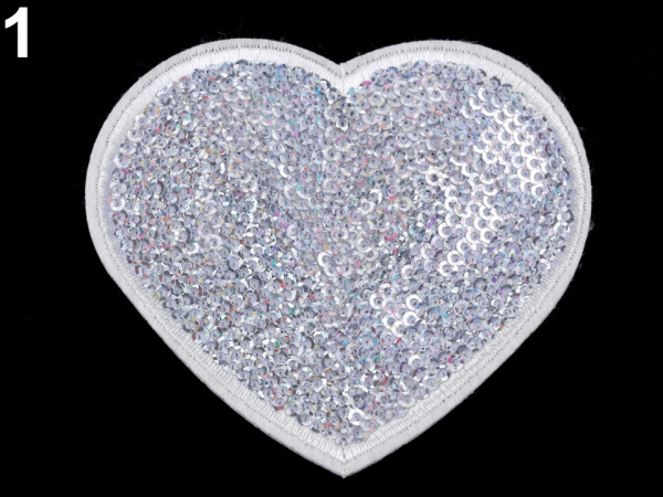 Nažehlovačka srdce s flitry