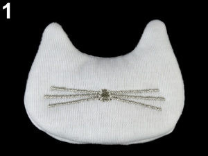 Textilní aplikace / nášivka s pískátkem kočka, hvězda, srnka