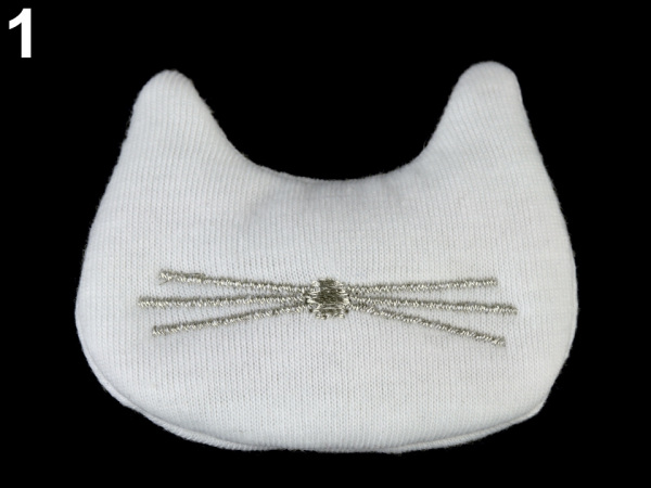 Textilní aplikace / nášivka s pískátkem kočka, hvězda, srnka