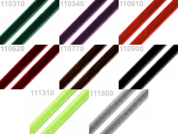 Sametová stuha šíře 9 mm