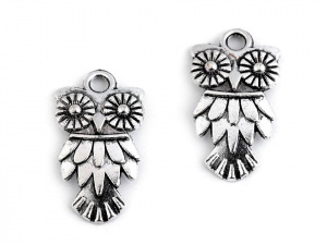 Přívěsek sova 11x18 mm