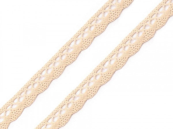 Bavlněná krajka paličkovaná šíře 10 mm
