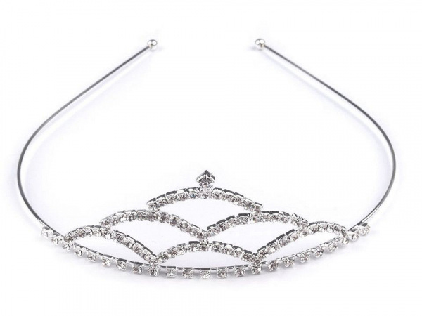 Štrasová čelenka / korunka do vlasů