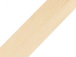 Šikmý proužek saténový šíře 20 mm zažehlený