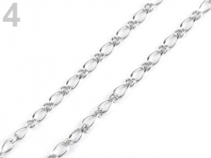 Mosazný řetízek ozdobný 3x7 mm