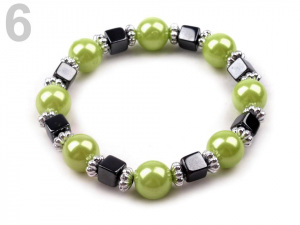 Náramek pružný z plastových kuliček