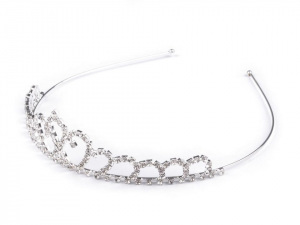 Štrasová čelenka / korunka do vlasů
