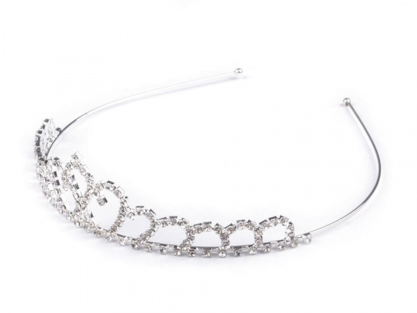 Štrasová čelenka / korunka do vlasů