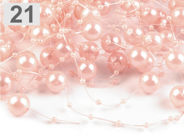 Perly na silonu Ø12 mm délka 130 cm