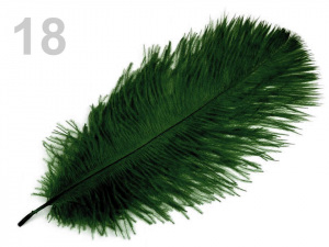 Pštrosí peří délka cca 20-25 cm