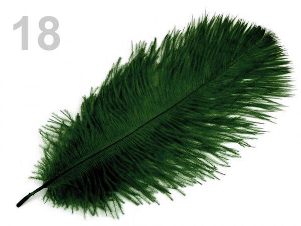 Pštrosí peří délka cca 20-25 cm