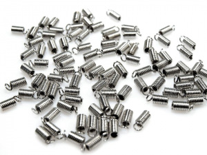 Koncovka na kůži - pružinka 2x5 mm