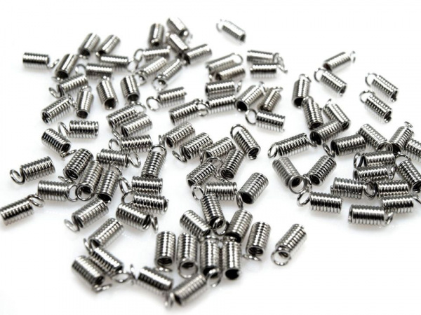 Koncovka na kůži - pružinka 2x5 mm