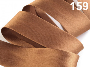 Šikmý proužek saténový šíře 30 mm zažehlený