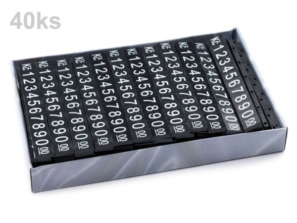 Plastové cenovky 7x12 mm