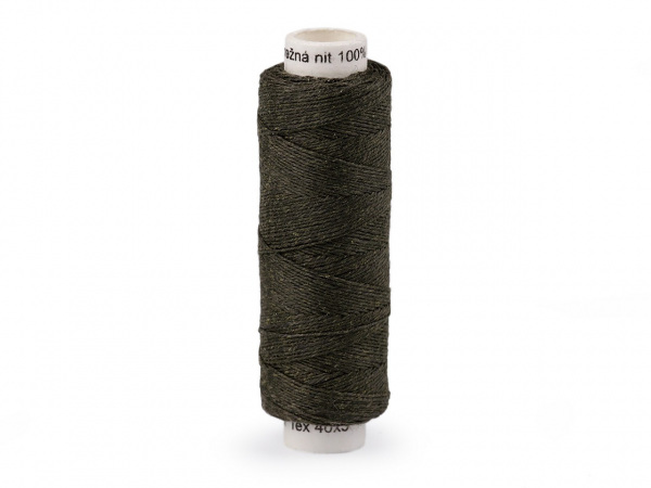 Nitě lněné knoflíkové 50 m