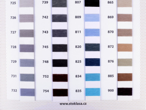 Polyesterové nitě návin 5000 yards PES 40/2 barevnice