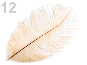 Pštrosí peří délka cca 20-25 cm