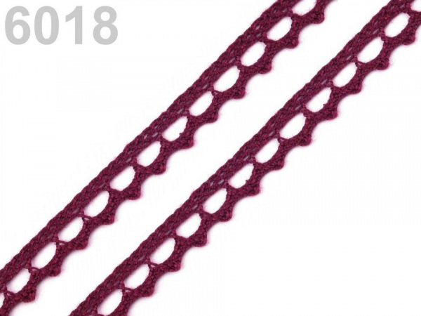 Bavlněná krajka paličkovaná šíře 9 mm