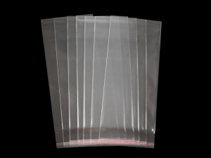 Celofánové sáčky s lepicí lištou 14x30 cm