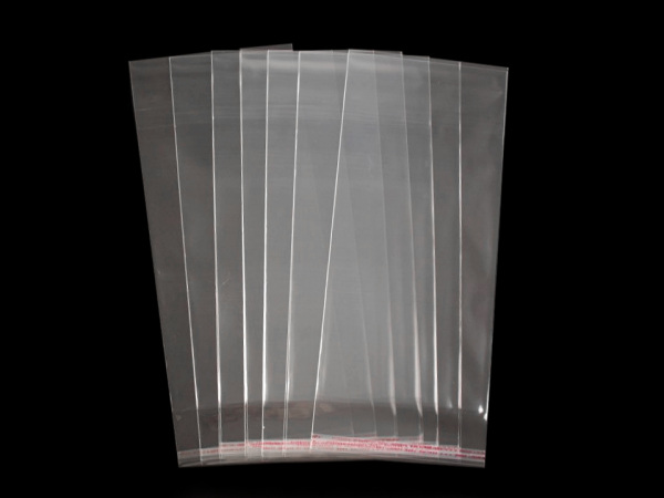 Celofánové sáčky s lepicí lištou 14x30 cm