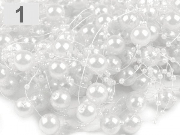 Perly na silonu Ø12 mm délka 130 cm
