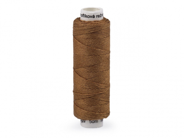 Nitě lněné knoflíkové 50 m