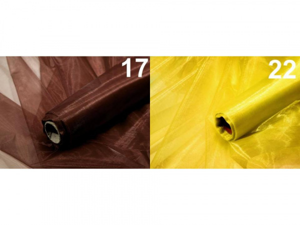 Organza šíře 36-37 cm malý lesk