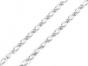 Mosazný řetízek ozdobný 3x7 mm