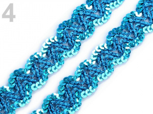 Flitrový prýmek šíře 20 mm hologram